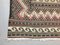 Großer kaukasischer marokkanischer Vintage Kilim Teppich mit schäbiger Wolle 230 x 166 cm 3
