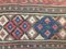 Großer kaukasischer marokkanischer Vintage Kilim Teppich mit schäbiger Wolle 230 x 166 cm 8