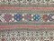 Großer kaukasischer marokkanischer Vintage Kilim Teppich mit schäbiger Wolle 230 x 166 cm 7