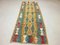 Türkischer Vintage Kilim Runner Teppich aus schäbiger Wolle 220 x 78 cm 1