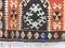 Türkischer Vintage Kelim-Teppich mit schubbeliger Wolle 110x72cm 9