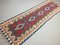 Vintage Turkish Tribal Shabby Kilim Runner Rug 262x75 cm, Image 2