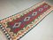 Vintage Turkish Tribal Shabby Kilim Runner Rug 262x75 cm 3