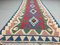 Vintage Turkish Tribal Shabby Kilim Runner Rug 262x75 cm 4