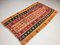 Vintage Turkish Shabby Wool Tribal Kilim Rug 185x110cm, Image 2