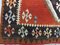 Türkischer Vintage Kelim-Teppich mit 130 bumsenbedrucktem Shabby-Gewebe aus Wolle 6