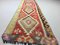 Vintage Turkish Narrow Country Home Decor Kilim Runner Rug 2