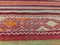 Vintage Turkish Shabby Chic Kilim Runner Rug, Immagine 6