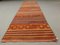 Vintage Turkish Shabby Chic Kilim Runner Rug, Immagine 1