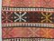 Vintage Turkish Narrow Shabby Chic Kilim Runner Rug 6