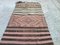 Vintage Turkish Narrow Shabby Chic Kilim Runner Rug, Image 6