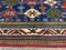 Blau-Roter Vintage Kazak Teppich von Shirvan 8