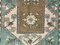 Handgemachter türkischer orientalischer Vintage Milas Oushak Teppich aus handgewebter Wolle 6