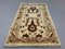 Small Vintage Handmade Beige Wool Afghan Ziegler Rug, Image 1