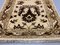 Small Vintage Handmade Beige Wool Afghan Ziegler Rug, Immagine 4