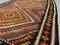 Großer türkischer Bakhtiari Kilim Teppich aus türkischer roter, schwarzer & brauner Wolle 9
