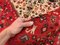 Handgeknüpfter Vintage Shiraz Teppich aus traditionellem Nahen Osten aus Wolle 7