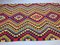 Large Vintage Turkish Wool Shabby Chic Kilim Rug 8