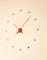 Rodon 12 Chrome & Red Clock by Jose Maria Reina for Nomon 3