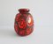 Large German Red Vase from Scheurich, 1960s 6
