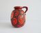 Large German Red Vase from Scheurich, 1960s, Image 1