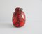Large German Red Glazed Fat Lava Vase from Scheurich, 1960s 3