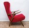 Fauteuil Rouge Sang-de-Buffle, 1950s 10