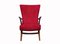 Fauteuil Rouge Sang-de-Buffle, 1950s 12