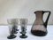 Art Deco Smoked Glass Juice Set, 1920s, Set of 7 1