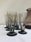 Art Deco Smoked Glass Juice Set, 1920s, Set of 7 10