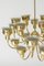 Brass Chandelier by Hans Bergström for Ateljé Lyktan, 1940s, Image 5