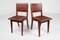 Woven Leather Model No. 666 Side Chairs by Jens Risom for Knoll, 1940s, Set of 2 18