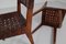 Woven Leather Model No. 666 Side Chairs by Jens Risom for Knoll, 1940s, Set of 2 17