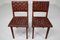 Woven Leather Model No. 666 Side Chairs by Jens Risom for Knoll, 1940s, Set of 2 4