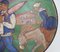 Plato vintage de terracota pintada que presenta una escena en el pais vasco de Lazard, Imagen 3