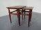 Tables Gigognes en Teck, Danemark, 1960s, Set de 2 2