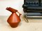 Large Studio Pottery Terracotta Jug Vase with Bamboo Handle, 1950s 11