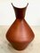 Large Studio Pottery Terracotta Jug Vase with Bamboo Handle, 1950s 8