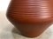 Grand Vase en Poterie Terracotta avec Poignée en Bambou, 1950s 9