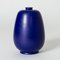 Blaue Steingut Vase von Eric & Inger Triller für Tobo, 1950er 1