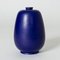 Blaue Steingut Vase von Eric & Inger Triller für Tobo, 1950er 2