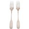 Susanne Dinner Gabel aus Sterlingsilber von Hans Hansen, 20th Century, 2er Set 1