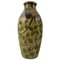 French Olive Glazed Ceramic Vase, 1930s 1