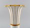 Jarrón en forma trompeta con decoración dorada de Royal Copenhagen, años 50, Imagen 3