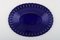 Plates and Bowls in Dark Blue Art Glass by William Steberg for Gullaskuf, 1960s, Set of 8, Image 4