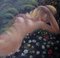 Lying Naked Woman Large Oil on Panel, Mid-20th Century 2