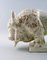Sculpture Bison en Faïence avec Vernis Blanc par Ovar Nilsson, 20ème Siècle 4