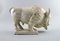 Bison Sculpture in Earthenware with White Glaze by Ovar Nilsson, 20th Century, Image 2