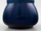 Swedish Art Deco Lidded Vases in Dark Blue Faience from Rörstrand, 1930s, Set of 2 4