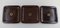 Square Othello Plates in Glazed Stoneware by Bjørn Wiinblad, 1960s, Set of 7, Image 2